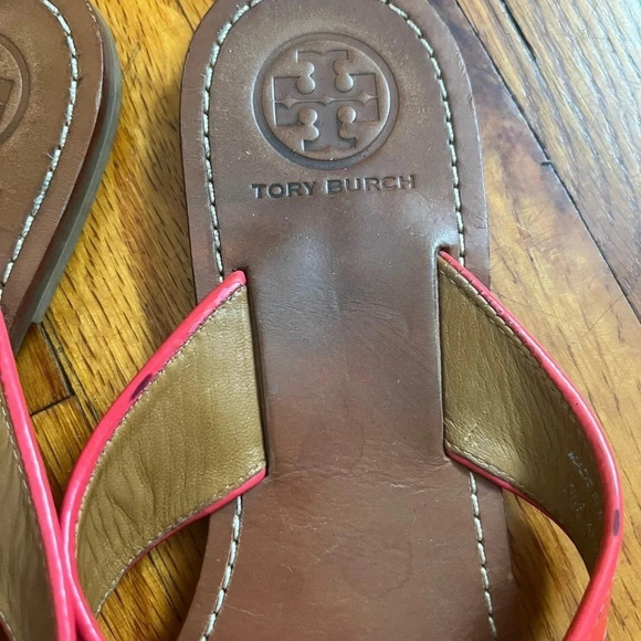 Tory Burch red flower sandals size 8 - Picture 3 of 4